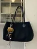 Bolsa de Mano Tipo Tote Frosted de Gran Capacidad para Mujer 2026 Nueva Moda Retro Bolso de Hombro Único Gamuza para Viajes Cotidianos Bolsa Grande