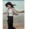 Chaqueta Ligera Corta con Protección Solar para Mujeres Menudas, Nuevo Estilo Europeo Verano 2026 Cuello Alto Exterior Delgado con Protección Solar