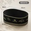 Placa de arranhar para gatos de papelão preto ondulado espesso, ninho para gatos resistente ao desgaste e que não solta pelos, ninho de arranhar para gatos integrado, placa de arranhar para gatos, bacia para afiar garras