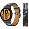 Adequado para Samsung Galaxy Watch 6 Classic Watch Pulseira de Couro Genuíno Watch5/4 Couro Curvo