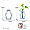 Triunfante DIY geométrico oco hidropônico tubo de ensaio vaso molde de silicone tridimensional arranjo de flores ornamentos molde de gota de cola