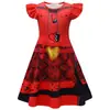 En Stock Vestido Infantil con Mangas Volantes + Pantalones + Bolso Temática de Películas Europeas y Americanas Estampado Digital 2635
