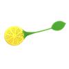 Colador de té de silicona Simois mini hoja verde limón colador de té en stock filtro de té bolsa de té de silicona