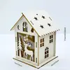 Casa de Navidad de madera para niños, producto nuevo transfronterizo, manualidades de decoración del hogar para pintar grafitis DIY a mano