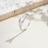 Diseño Casual y Versátil Anillo Liso Plata de Ley S925 Anillo Apilable Ropa de Trabajo Diaria Clásico Elegante Anillo para el Dedo Índice Venta al por Mayor