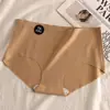 Roupa íntima sem marcação feminina, forro antibacteriano, seda de amoreira 7A, para jovens, esportes, yoga, não aperta o quadril, shorts de seda gelada cintura média, femininos