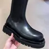 Botines Chelsea Estilo Británico Otoño e Invierno de Caña Media con Suela Gruesa para Aumentar Altura para Mujer, Botines Martin de Moda con un Toque Fashion