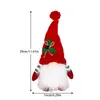 Decoraciones Navideñas Nuevas Transfronterizas Enano Iluminado con Gorro Tejido Adornos de Muñeco Rudolph Luminoso Venta al por Mayor