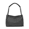 Bolsa de Hombro Única para Mujer de Venta Caliente en Transmisión en Vivo Directo de Fábrica, Bolso Tejido de Moda, Bolso Versátil para Debajo del Brazo, Bolso de Mano Vintage al por Mayor