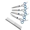 Tijeras de belleza para mascotas, corte de pelo, tijeras curvas de boca de pez, herramienta para cortar pelo de perros y gatos, tratamiento de superficie brillante