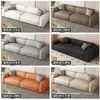 Bloque de tofu sofá negro sala de estar apartamento pequeño hogar doméstico oficina fila recta sofá de negocios minimalista habitación de alquiler