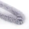 Em Estoque Atacado Tiras de Pelo Sintético de Raposa 6cm, Acabamento Decorativo para Punhos de Capa Hanfu, Acessórios de Vestuário de Pelo de Visão