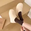 Zapatos de Algodón Estilo Coreano Moda con Forro Polar para Mujer Invierno Slip-on Suela Gruesa Tacón Cubierto Zapatos Cálidos para Exteriores 2026 Zapatos Peludos Persona Perezosa