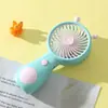 Nuevo Modelo Forma de Caracol Ventilador de Mano Mini Recargable por USB Mini Ventilador para Estudiantes y Niños Regalo Promocional Al por Mayor