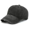 Gorra de béisbol suave lavada con placa ligera, gorra de algodón puro para hombre, gorra parasol estilo coreano, gorra lavada con arena vieja para mujer, logotipo impreso