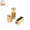 Tornillo de chasis de cabeza plana con doble hexágono interior de cobre, con orificio recto, para placa base, M2, M2,5, M3, M4 y M5