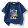 Ropa de amigos del arcoíris, camiseta de manga corta para niños y niñas, de algodón, de verano, holgada y transpirable, para una generación de cabello.