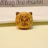 Gato Pirata de Sándalo con Accesorios de Cuerno de Madera de Homenaje, Accesorios Culturales, Pulseras de Joyería DIY