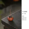 Incensário de cerâmica de argila roxa estilo chinês inspirado em Zen, decoração criativa de mesa para salas de chá, bandeja de incenso de animal de chá, queimador de incenso