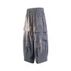 Pantalones casuales de verano para hombre, estilo chino, holgados y ligeros, pantalones cropped, pantalones tipo linterna de pierna ancha, 8X pantalones harén, L casual
