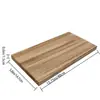 Painel de Mesa em Madeira de Paulownia, Parede Divisória de Camada Única, Painel Divisório Multicamadas, Prateleira de Armazenamento em Ferro Forjado de Parede para Casa, Painel de Madeira
