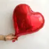 Atravessando a fronteira 18 polegadas versão luz de amor cor sólida dourado prata decoração de festa de aniversário balão de folha de alumínio filme de alumínio atacado