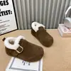Zapatos Birkenstock Cálidos y Esponjosos para Mujer 2026 Invierno Nuevo Estilo Mocasines de Celebridad de Internet de Moda Versátiles para Exteriores Zapatos de Algodón para la Nieve