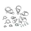 Suministro Directo de Fabricante de Dongguan 304 Acero Inoxidable Broche de Langosta Hebilla de Tirachinas Hebilla Cruzada para Joyería Broche de Langosta de Cobre Aleado