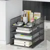 Organizador de arquivos sob a mesa, Suporte de armazenamento vertical para documentos e arquivos A4 para estações de trabalho de escritório, Armário de armazenamento de escritório vertical