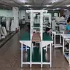 Banco de trabajo de línea de ensamblaje totalmente automático Antiestático Encimera bilateral Tipo de banda de malla Material de teflón Equipo de banda transportadora