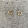 Pendientes de Círculo Simple con Patrón de Martillo Japonés Aguja de Plata 925 Pendientes Avanzados Estilo Nuevo Pendientes de Círculo Lisos Venta al por mayor