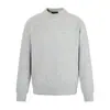 Suéter de punto acanalado de color liso retro americano con cuello redondo para hombre y mujer, holgado y casual, adecuado para otoño, suéter versátil como capa base