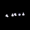 Tapón para oídos antideslizante de hamburguesa Tapón para oídos Anticaída TPE Goma suave Tapa para oídos Arete trasero Tapón para oídos avanzado Accesorios de joyería DIY