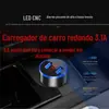 Venda Direta de Fábrica Carregador de Carro com Display Digital, Carregamento Super Rápido para Celulares, Fonte de Alimentação para Acendedor de Cigarros, Carregamento Rápido para Veículos