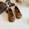 Zapatos de Princesa para Niñas 2026 Verano Nuevo Estilo Zapatos Planos sin Cordones para Niñas Estilo Coreano Zapatos sin Cordones Mocasines de Suela Blanda para Niñas Pequeñas