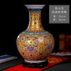 Jarrón de cerámica Jingdezhen, jarrón grande de suelo chino, arreglo floral, decoración moderna para sala de estar de hotel, decoración de mueble de TV