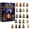 2026 Transfronterizo Halloween y Navidad Nuevas Llegadas Calendario de Cuenta Regresiva de Adviento Caja Sorpresa Colgante Plano de Acrílico Regalo