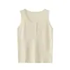 Chal Inno de Talla Grande con Textura de Costilla para Mujer Primavera 2026 Nuevo Estilo Para Usar Solo Capa Interior Mezcla de Lana Top 124333