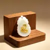 Cristal de jade incrustado com ouro incrustado com joias de ouro 999 pingente de 12 signos do zodíaco pingente fabricantes cobra
