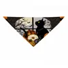 Pañuelo para mascotas transfronterizo estilo calabaza de Navidad Halloween accesorio para perro bufanda triangular lindo y adorable bufanda para el cuello de gato