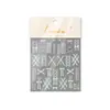 Pegatinas Tomoni para Uñas con Relieve Populares Color Puro Pequeños Frescos Pegatinas para Uñas Tira Blanca Joya Material de Pegatina