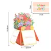 Novo Presente de Dia das Mães Cartão 3D Pop-Up Escultura de Papel Cartão de Agradecimento para Mãe Cartão de Bênção Criativo Transfronteiriço