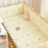 Berço Pure Cotton Bed Wai Newborn Baby Bordado dos desenhos animados Amortecimento Soft Bag Crianças Anti-colisão Strip Anti-queda Cercamento