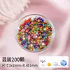 Cuentas sueltas de cristal de imitación facetado multicolor, materiales para manualidades para pulseras y collares de niños, cuentas de vidrio tipo diamante