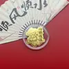 Insignias Corporativas Personalizadas Logo Oro Puro 999 Doce Signos del Zodíaco Pegatinas para Teléfono Móvil Piezas de Oro Zodiacales Creativas Regalos Venta al por Mayor