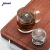 Colador de Té de Acero Inoxidable 304 con Mango de Clip, Cadena Colgante Larga con Forma de Corazón, Drenaje de Té, Oficina, Venta al por Mayor, Entrega 48H