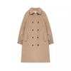 Abrigo Simple de Lana Estilo Coreano para Mujeres Pequeñas Nuevo Otoño e Invierno Engrosado Acolchado de Lana Largo Medio Gabardina