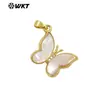 Wt-Jp381 Borboleta Exquisita e Vibrante Padrão de Concha Natural Acessórios Feitos à Mão Brincos Colar Pulseira Acessórios