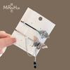 Pinza de mariposa estilo antiguo horquilla de abanico femenina diseño de nicho pinza para flequillo lateral par de pinzas accesorios para el cabello accesorios Hanfu