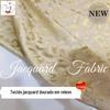 Roupas em relevo brocado DIY vestido presente roupa jacquard boneca roupas infantis bagagem ginkgo folha tecido de ouro tecido